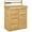 Yellow, variant on 10' x 5' Walk-In Greenhouse with 2 Roll-Up Doors & 3 Shelves - 83.75" Tall PE Cover Plant Nursery for Outdoor Gardening, Green