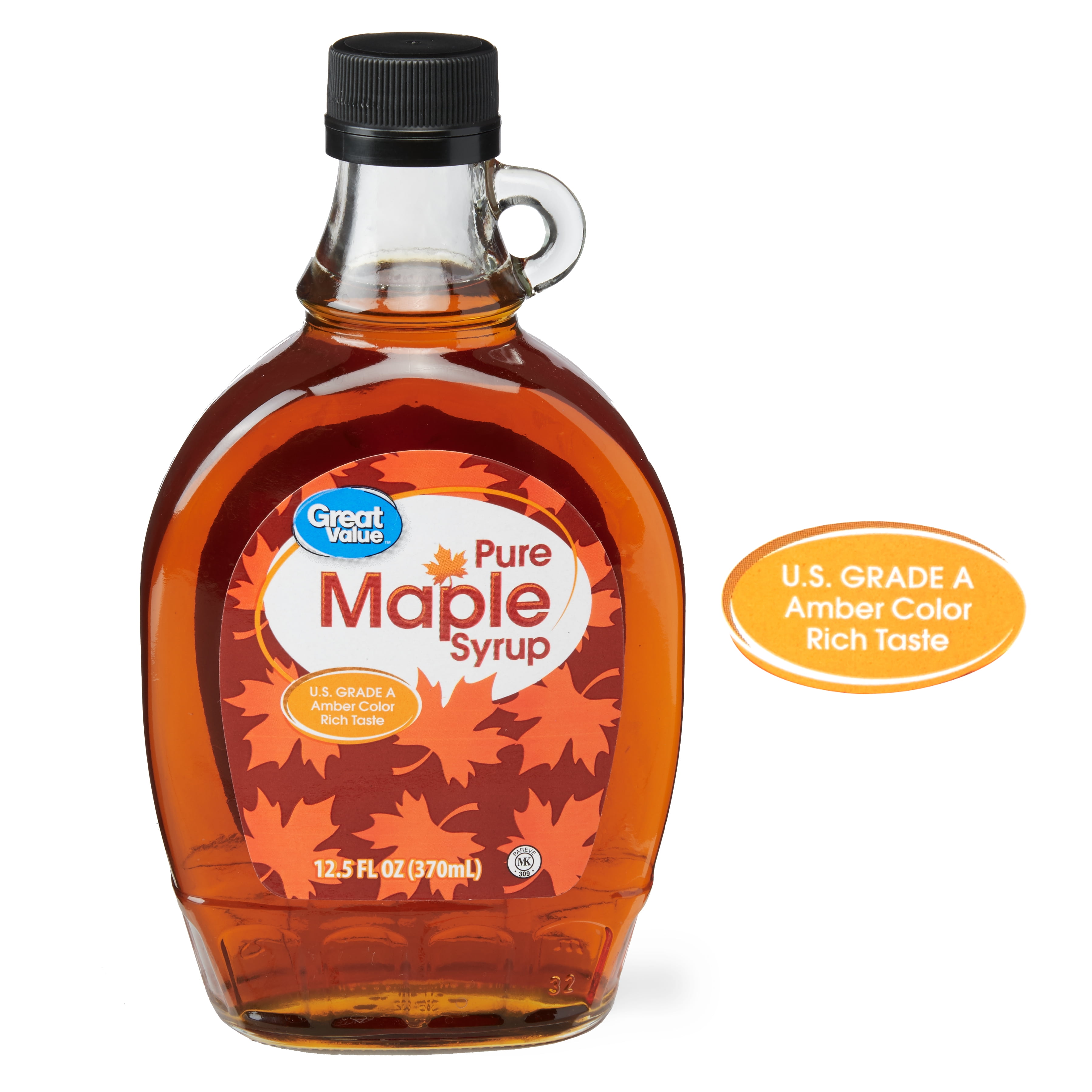 Great Value Pure Maple Syrup 12 5 Fl Oz Walmart Com Walmart Com