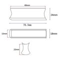 thumbnail image 2 of Lefu Professional Guitar Slide Steel Solid Stainless Tone Bar Hawaiian Slider, 2 of 6
