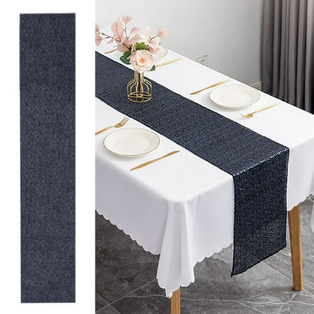 

Tiezhimi Square Sequin Tablecloth 11.8 X63 Glitter Sequin Sequin Fabric Tablecloth Shiny Tablecloth Cover For Birthday Wedding Party Tablecloth