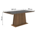 thumbnail image 2 of Mesa de Comedor Madesa 5364 MN Tablero de Cristal, 2 of 5