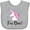 AC-Heather Grey, variant on Inktastic 1st Birthday Unicorn Girls Baby Bib