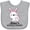 AC-Heather Grey, variant on Inktastic Mimis Snuggle Bunny Easter Girls Baby Bib