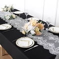 thumbnail image 2 of BalsaCircle 15x117" White Premium Lace Table Runner Scalloped Edges Party Events Decorations, 2 of 8