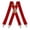 Red, variant on MOJOGO X Back Adjustable Suspenders for Men Elastic Braces Heavy Duty Work Suspenders with 4 Loop Black Free Size