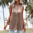 thumbnail image 3 of Tbopshirt Tank tops for Women Clearance,Womens tops,Summer Women Solid Color V-Neck Pocket Sleeveless Casual Tee tops Tank,T-shirt Vest Tee Blouse,Womens Fashion Summer Savings Deals, 3 of 9