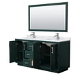 thumbnail image 3 of Wyndham Collection Miranda 66" Plywood Double Bathroom Vanity in Green/Nickel, 3 of 7