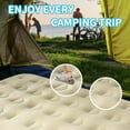 thumbnail image 4 of Twin Air Mattress with Fast Inflating Pump, Blow up Mattress of Wave Flocked Top, Durable Air Bed for Home, Camping & Guests 8in Bed Height – 500lb Weight Capacity, 4 of 8