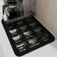 thumbnail image 3 of Coffee Bar Mat Accessories for Countertop Super Absorbent Anti-Slip Silicone Dish Drying Mats for Kitchen Counter Draining Pad Decor Gift Fit Coffee Maker Coffee Pot Espresso Machine 24inx18in, 3 of 7
