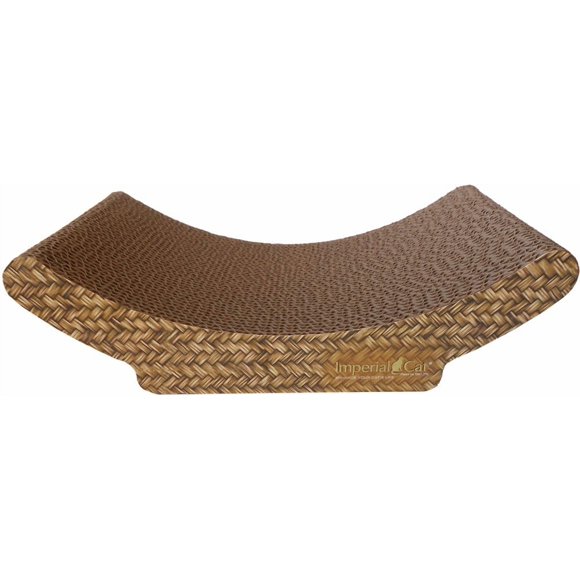 Imperial Cat Cozy Curl Scratch 'N Shape, Tissage Panier Imprimé