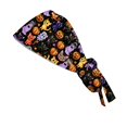 thumbnail image 4 of Working Cap for Women, Adjustable Elastic Band Halloween Beanie Hat Work Scrub Cap with Sweatband, 4 of 6