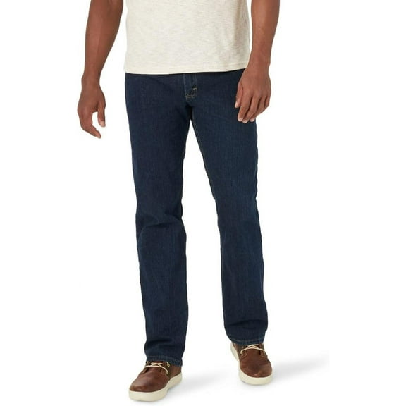 Wrangler Authentics Men's Regular Fit Comfort Flex Waist Jean 36W x 29L Dark Indigo