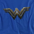 thumbnail image 2 of Wonder Woman Movie Wonder Woman Logo Women's T Shirt, Royal, Small, 2 of 6
