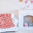 thumbnail image 4 of Valentine''s Day Throw Blanket Red Pink Heart Plaid Fuzzy Blanket Romantic Love Heart Decorative Soft Cozy Flannel Blanket for Mom Couple Home Bed Sofa Couch Chair, 60 x 50 Inch, 4 of 6