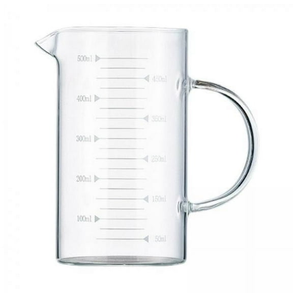 TISHITA 2x Sleek Glass Measuring Cup Set for