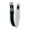 Black White Fleece, variant on 40" English Saddle Fleece Girth Black Nylon Webbed Double-Elastic Ends 97141-40