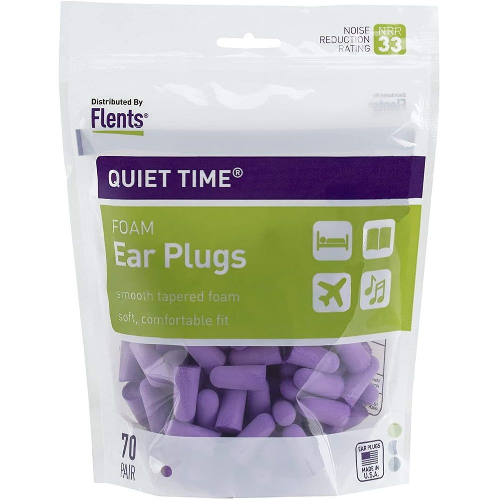 Flents Ear Plugs, 70 Pair, Ear Plugs for Sleeping, Snoring, Loud Noise, Traveling, Concerts
