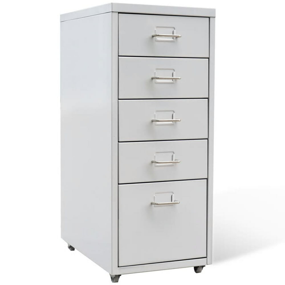 File with 5 Drawers Gray 27" Steel