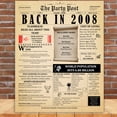 thumbnail image 5 of 20th Birthday Party Decor Poster 16 Years Ago Back In 2008, 5 of 5