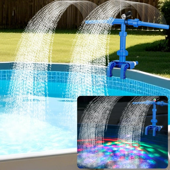 Fuente para Piscinas Esjay para Piscinas Elevadas con Luces y Enfriador