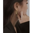 thumbnail image 3 of Solid 925 Sterling Silver Bar Dangle Earrings for Women Minimalist Dangle Earrings Threader Chain, 3 of 13