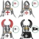 thumbnail image 4 of Bloques de construcción militares, figuras de soldados, regalos, juguetes, armas, la guerra de las rosas, caballeros teutónicos medievales, casco de escudo de caballo de guerra, 4 of 4
