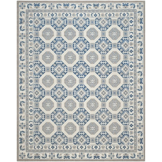 Safavieh Patina 2'2" X 8' Power Loomed Rug in Blue and Ivory