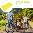 thumbnail image 3 of 75 PCS Bike Spoke Spoke Skins Covers Motorcycle Motocross Dirt Bike MTB Wheel Rim Spoke Wraps Protector Kit (Fluorescent Yellow), 3 of 5