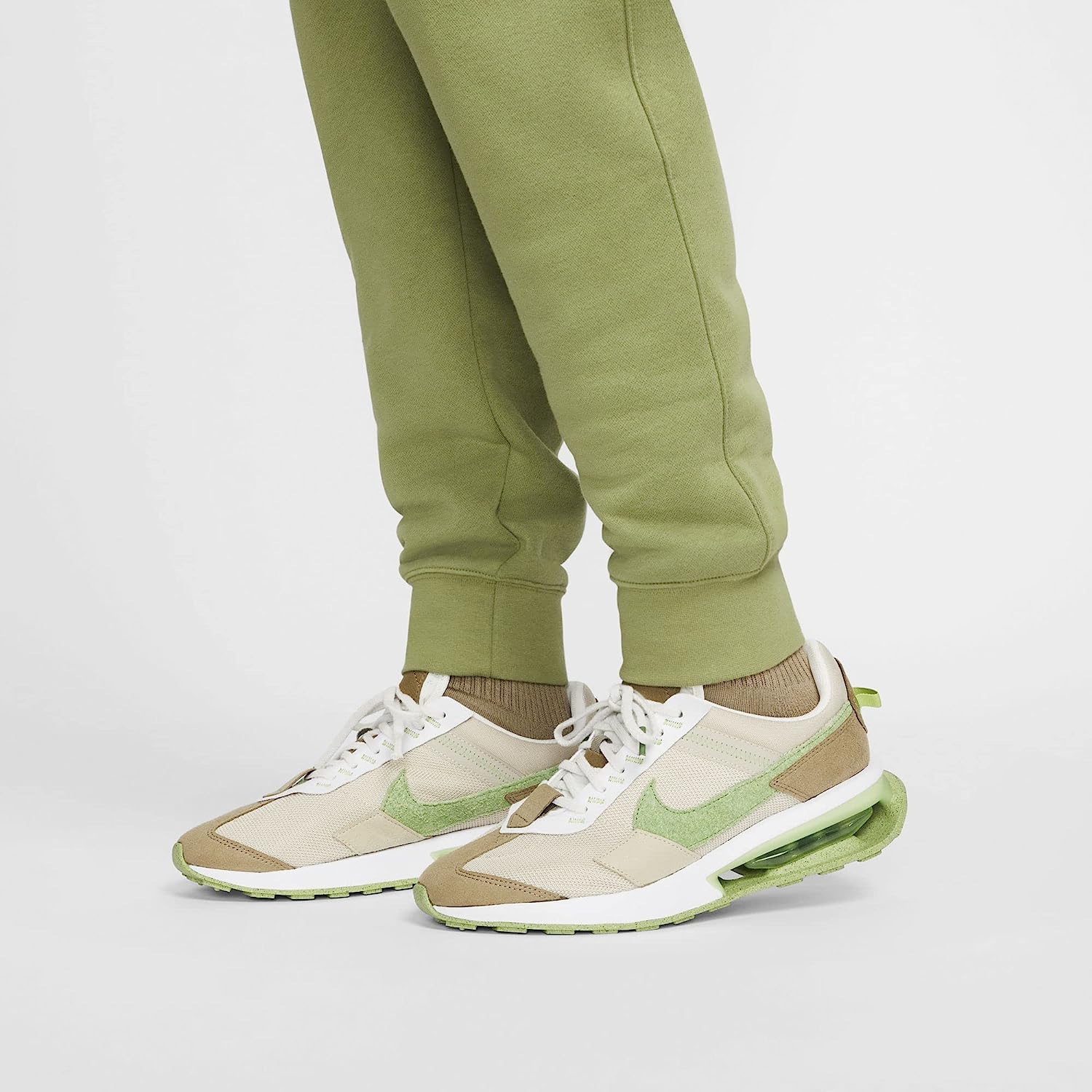Nike Club Fleece Men's Joggers Alligator White Tapered photo 6
