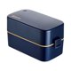 thumbnail image 1 of Caja Bento de 2 Niveles con Bolsa de Almuerzo - Cubiertos, Cajas Bento con Compartimentos Ajustables para Adultos y niños, lonchera portátil a Prueba de Fugas para el Trabajo y la Escuela, 1 of 5
