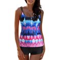 thumbnail image 1 of Swimsuit Women Plus Size 2 Piece Tankini Set Graphic Print Bikini Swimsuit Adjustable Tummy Control Bathing Suit, 1 of 8
