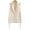 Beige, variant on OKBOP Blazer Jackets for Women,Women Suit Vest Coat Split Bandage Winter Sleeveless Trun-down Collar Solid Outerwear