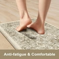 thumbnail image 2 of Anti Fatigue Fall Kitchen Mats, Boho Distressed Kitchen Floor Mats 17"x47"+17"x29", Non Slip Waterproof Kitchen Rugs, Padded Comfort Standing Mats for Laundry, Office, Sink, Desk Orange Multi, 2 of 5