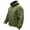 Army Green, variant on Brondbend Mens Winter Coats Mens Jackets Hooded Long Sleeved Zipper Pocket Outerwear Solid Color Comfy Jacket Loose Fit Outdoor Tops Army Green