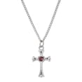 thumbnail image 3 of McVan R391-DAG 6 mm Glass February Cross Rosary Set - Purple, 3 of 6