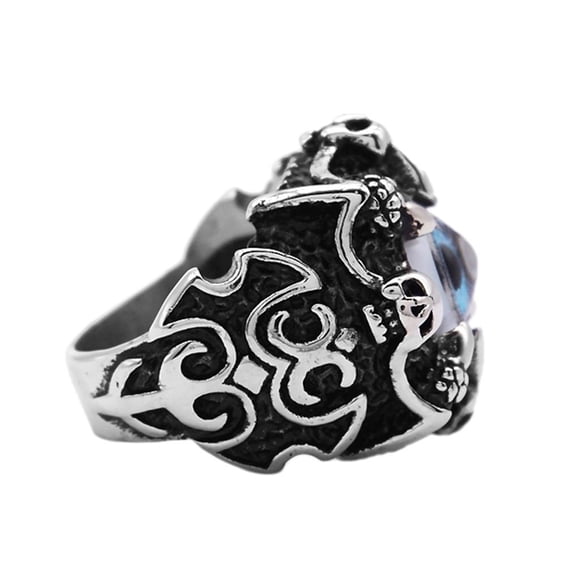 Anillos de para hombre Acero inoxidable Punk Rock Punk Rock Amistad Anillos Vintage Yuyangstore Anillo de mal de ojo