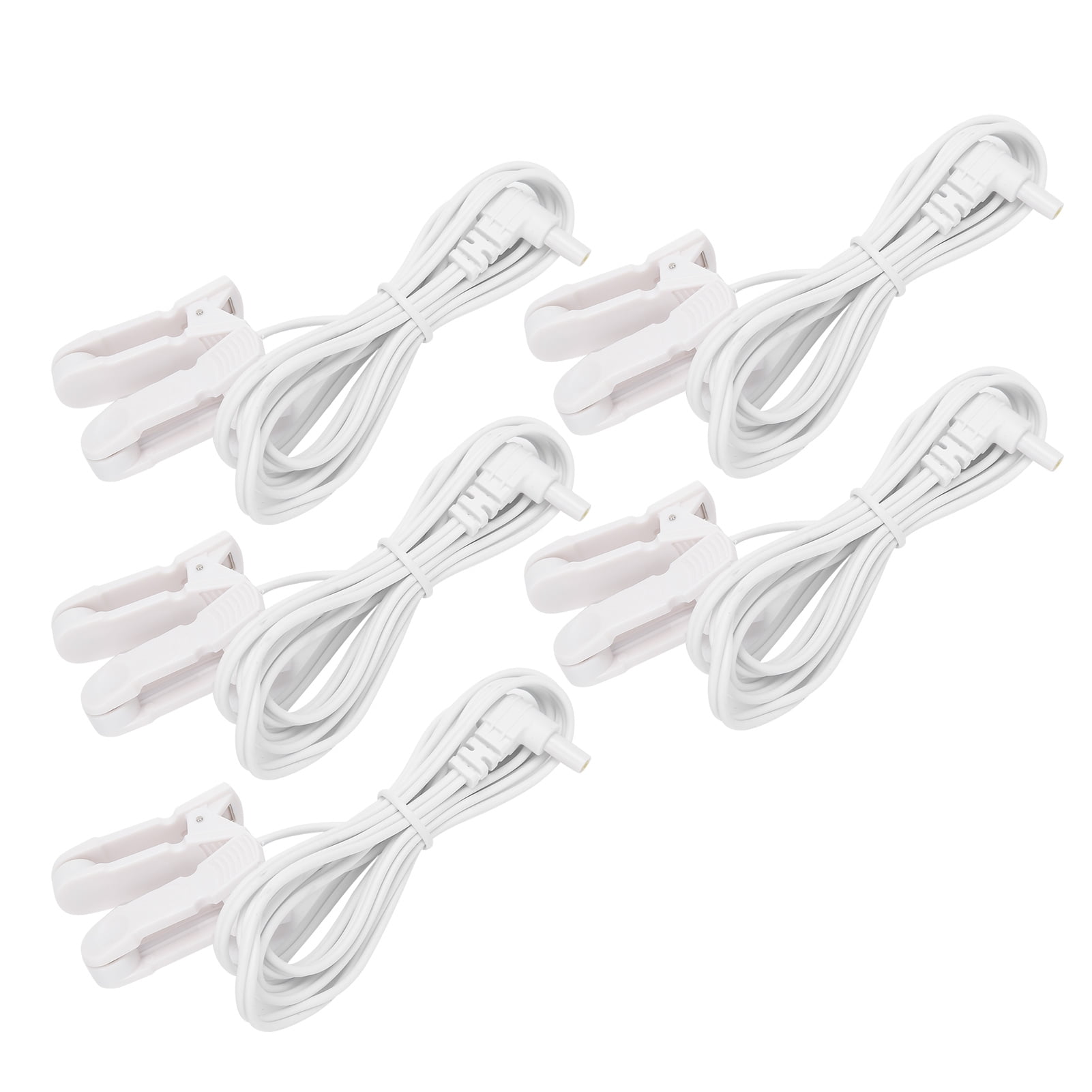OTVIAP TENS Cable,5pcs / bag 2.35mm Ear Clip Electrode Lea d Wires Cable for TENS Unit Physiotherapy Machine,Ear Clip Electrode Lea d Cable