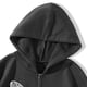 thumbnail image 5 of Sudaderas con capucha de manga larga de estilo gótico con estampado de corazón para mujer Sudadera con capucha térmica con cremallera con abrigo de mujer recortado con cremallera Pompotops  qwe15884, 5 of 6