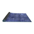 thumbnail image 2 of Ahgly Company Indoor Round Oriental Blue Industrial Area Rugs, 6' Round, 2 of 4