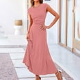 thumbnail image 4 of bnaln Womens 2 Piece Skirt Dress Set Dressy Casual Knit Cap Sleeve Crop Top + High Waist Maxi Skirts Suit Elegant Bodycon Wedding Work Dress Ladies 2 Pc Summer Outfits UK, 4 of 9
