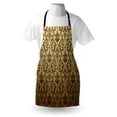 thumbnail image 3 of Victorian Apron Vintage Ancient Times Classic Design with Floral Leaf Like Artwork Print, Unisex Kitchen Bib Apron with Adjustable Neck for Cooking Baking Gardening, Cream Tan Umber, by Ambesonne, 3 of 3