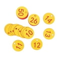 thumbnail image 2 of etiqueta numerada portátil etiquetas de identificación úmero para llaves de dormitorio de casi palabra amarilla+roja Macarena Etiqueta de número, 2 of 8