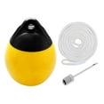 thumbnail image 2 of Boat Ball Anchor Buoy Float Docking with Inflatable Pin Protector Dock Float Marine Mooring Buoy for Fishing Small Boat Accessories Yellow White Rope, 2 of 10