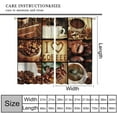 thumbnail image 2 of Vintage Coffee Curtains, I Love Coffee Theme Collage Roasted Beans Brewing Machines Cups Aromatic Drink Brown Window Drapes for Kitchen Living Room Cafe, 42x54 Inch, 2 of 6