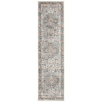 SAFAVIEH Martha Stewart Cedar Oregon Runner Rug, Grey/Blue, 2'2" x 10'