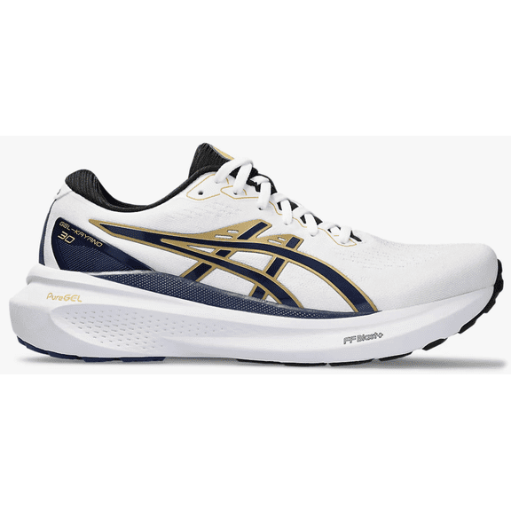 ASICS Men's Gel-Kayano 30 Anniversary Training Shoes, Size US 9 ( Medium ) , White/ Deep Ocean