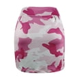 thumbnail image 3 of IROINNID Workout Shorts for Women Fake Two-piece Leggings Camouflage Sports Tight Yoga Shorts Skirt,Pink, 3 of 4