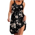 thumbnail image 1 of Vestido de verano para mujer, estampado, sin mangas, con cuello, sexy, informal, fluido, para la playa OAVQHLG3B Store  lin121212, 1 of 4