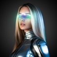 thumbnail image 5 of Windy City Novelties LED Light-Up Spaceman Shades – Futuristic Multi-Color Visor Glasses for Festivals, Parties, Raves, & Costumes, 5 of 5