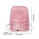 thumbnail image 3 of Mochila semitransparente Mochila de malla monedero transpirable multifuncional resistente al desgaste para deportes al aire libre (rosa), 3 of 3